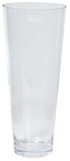 Vaas - conisch - helder - glas - 18 x 43 cm Transparant