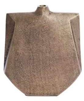 Vaas deco 27,5x7x32,5 cm MAKAHA antiek brons