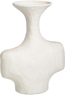 Vaas Dust - Off-white - 30x24x9 Cm - Keramiek - Crème