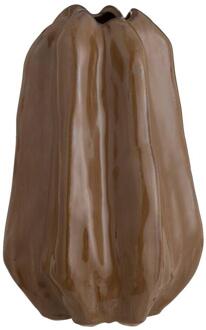 Vaas Fleurie - - 25,5x16,5x15 Cm - Stoneware - Bruin - 16.5x25.5x15 Cm