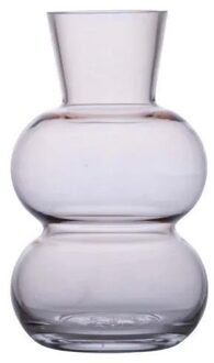 Vaas glas Amalia Ø12x20cm beige