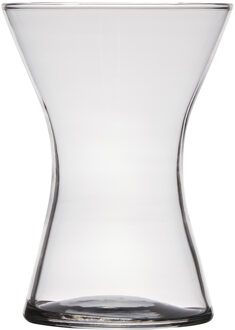 Vaas glas Essentials X-shape Ø14xH20cm transparant