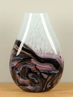 Vaas glas Snow, 47 cm