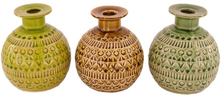 Vaas keramiek Ø13.5x16cm verschillende