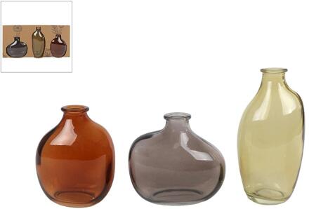 Vaas Lou set a 3st bruin/groen/grijs verschillende