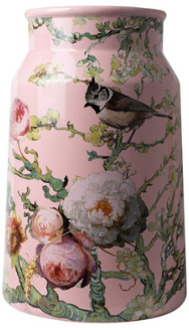vaas Melkbus bosvogels roze