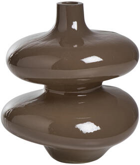 Vaas Nika - - 22xØ19 Cm - Glas - Rood