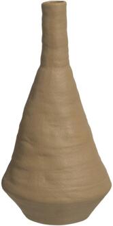 Vaas Nora - Bronskleurig - 30,2xØ15 Cm - Keramiek - Bruin#Bronskleurig - H30.2 Cm
