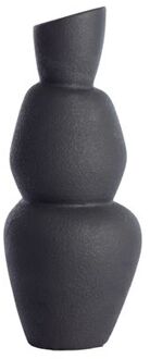 Vaas Ø19x46,5 cm ARAM keramiek zwart