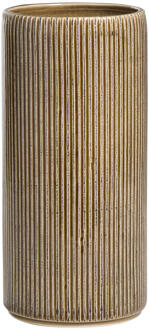 Vaas Olivia- - 26x Ø12 Cm - Keramiek - Bruin