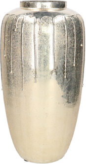 Vaas Oman Drip - goud - glas - D20 x H38 cm