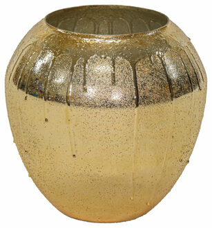 Vaas Oman Drip - goud - glas - D31 x H31 cm