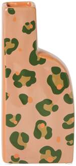 Vaas panter - roze - 23x10.5x5 cm