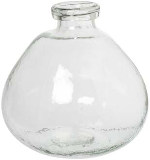 Vaas recycle look - transparant - ø20x20.5 cm