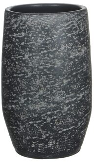 Vaas Rond dia19xh30cm Zwart