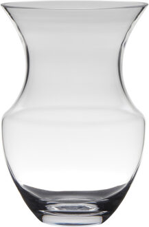 Vaas - transparant - stijlvol - glas - 18 x 26 cm - bloemenvaas