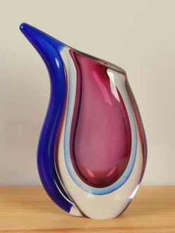 Vaasje uit glas V-93, moderne vaas, glazen vaas. glasvaas, vaasglas