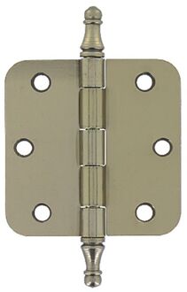 Vaasknopscharnier - Vermessingd Verbronsd Staal - 75x75 Mm - 3 Stuks