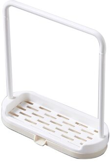 Vaatdoek Plank Gootsteen Spons Zeep Houder Keuken Badkamer Rag Afvoer Opbergrek BG