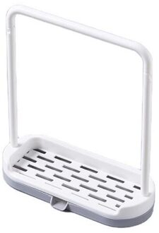 Vaatdoek Plank Gootsteen Spons Zeep Houder Keuken Badkamer Rag Afvoer Opbergrek grijs