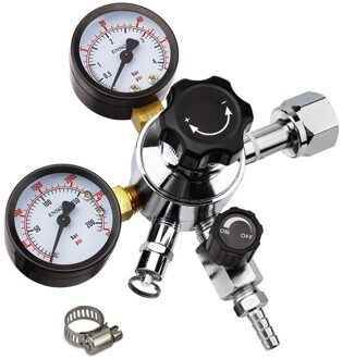 Vaatje Regulator CO2 CGA-320, 0-60 Psi Werkdruk, 0-3000 Psi Tank Druk, bier Regulator, Co2 Drukregelaar Met Veilig