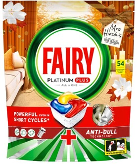Vaatwastabletten Fairy (Dreft) All In One Dishwasher Tablet Platinum Plus Lemon Cosy Season 54 st