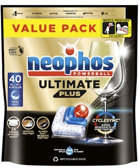 Vaatwastabletten Neophos Ultimate Plus Tabs 40 st
