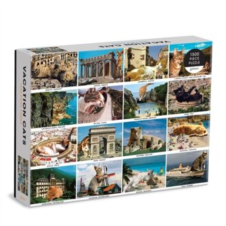 Vacation Cats 1500 Piece Puzzle -  Galison (ISBN: 9780735369504)