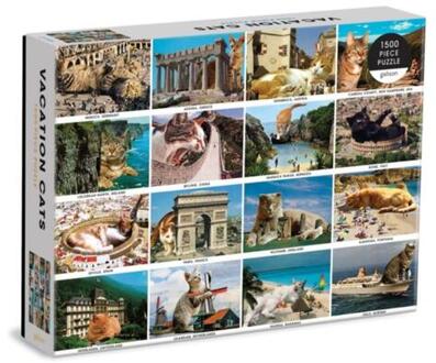 Vacation Cats 1500 Piece Puzzle -  Galison (ISBN: 9780735369504)