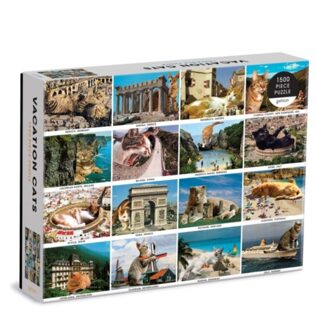 Vacation Cats 1500 Piece Puzzle - Galison