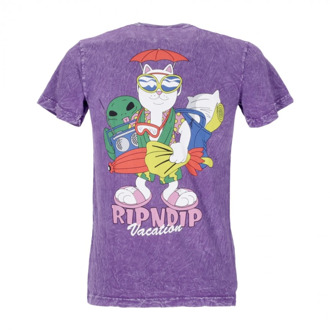 vacay T -shirt Ripndip , Purple , Heren - S