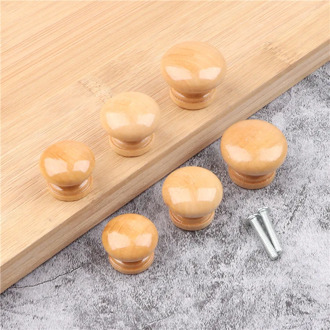 Vacclo 10pcs/set Mini Wooden Cabinet Drawer Wardrobe Handle Knobs Door Pull Kitchen Eco-friendly Furniture Handle Home Hardware