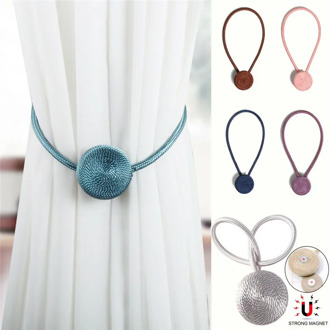 Vacclo 1pc Magnetic Curtain Buckle Colorful Fashion Curtain Holder Tieback Household Curtain Strap Clip Decorative Buckle