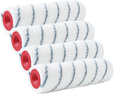 vacht verfrollers - 5x - nylon - pluisvrij - anti spat - 7,4 x 25 cm - Verven - Schilderen