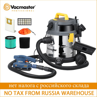 Vacmaster 1600W Industrial Vacuum Cleaner HEPA Filter Powerful Wet Dry Vacuum Cleaner Twin Fan Motor Stainless Steel Tank
