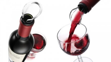 Vacu Vin Schenktuit voor Wijn - 2 Stuks Transparant