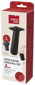 Vacu Vin Wine Saver 5-delige set zwart