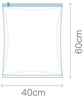 Vacuüm Compressie Zak Zuig-Gratis Opbergtas Verdikte Drie-Dimensionale Kleding Sorteren En Verpakking Huishoudelijke Vacuümzak 40x60cm