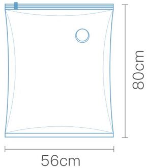 Vacuüm Compressie Zak Zuig-Gratis Opbergtas Verdikte Drie-Dimensionale Kleding Sorteren En Verpakking Huishoudelijke Vacuümzak 56x80cm