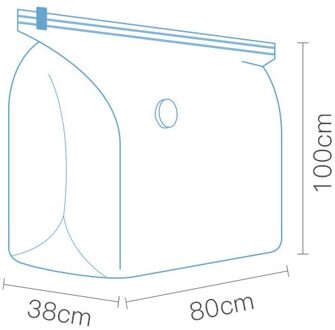 Vacuüm Compressie Zak Zuig-Gratis Opbergtas Verdikte Drie-Dimensionale Kleding Sorteren En Verpakking Huishoudelijke Vacuümzak 80x100x38cm