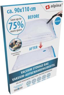 Vacuüm opbergzak 90x110cm Transparant