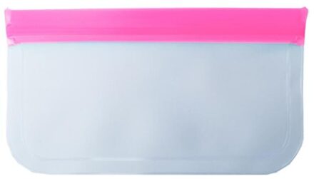 Vacuüm Opslag Food-Grade Doorschijnend Frosted Peva Voedsel Vers Houden Zak Koelkast Vers Houden Zak Bevriezing Tas herbruikbare roze A