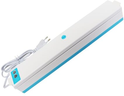 Vacuüm Sluitmachine Kleine Sluitmachine Huishoudelijke Vacuüm Afdichting Voedsel Behoud Lijn Vacuümzak lucht blauw