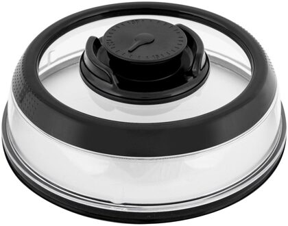 Vacuüm Voedsel Sealer Cover Keuken Instant Vacuüm Voedsel Sealer Verse Cover Koelkast Schotel Covers Topper Dome Keuken Tool zwart