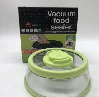 Vacuüm Voedsel Sealer Silicone Stretch Deksels Kom Pot Deksel Siliconen Cover Pan Koken Voedsel Verse Kom Cover Vacuüm Voedsel Sealer cover groen