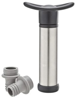 Vacuum wijnpomp met 2 stoppen - wijnflessen luchtvrij afsluiten