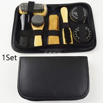 Vaderdag Laarzen Spons Schoensmeer Kit Met Case Schoonmaken Tool Sneakers Doek Kwasten Reizen Care Portable Verjaardag