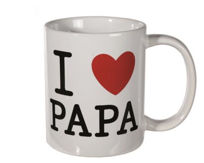 Vaderdag mok - I love papa - cadeau beker - vaderdag geschenk