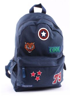 Vadobag Rugzak Skooter Badge en Patch blauw