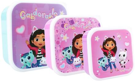 Vadobag Snackboxset Gabby's Dollhouse 3-delig roze